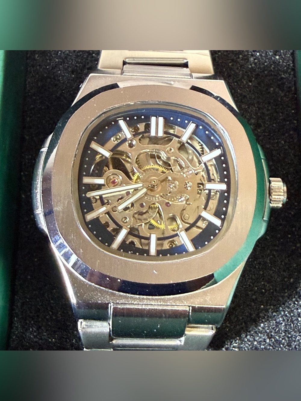 Lucky Fours Skeleton Ocean 42mm Automatic Mechanical Watch New